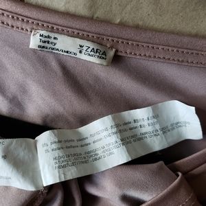 Zara Tops - Zara | Rose Gold Metallic Crop Top Zara Tops - Zara | Rose Gold Metallic Crop Top